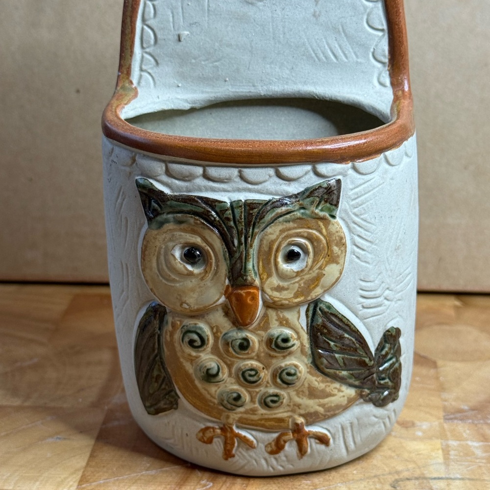 Vintage Owl Wall Pocket - Counterpoint San Francisco Made In Japan